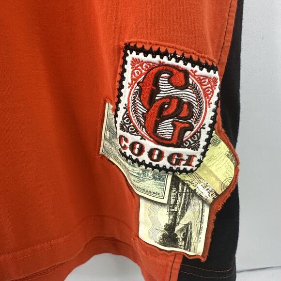 Coogi Shirt Mens XXL Embroidered With Pocket Vintage Stitch Patch Short Sleeve - Picture 5 of 10